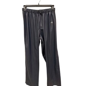 Helly Hansen Womens XL Rain Pants Waterproof Black Elastic Waist‎ Drawstring